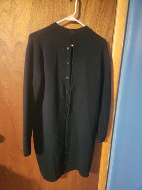 Vintage United Colors of Benetton Black Sweater Dress